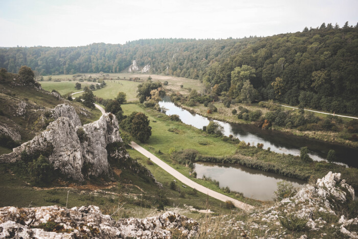 Aussicht über das Eselsburger Tal.